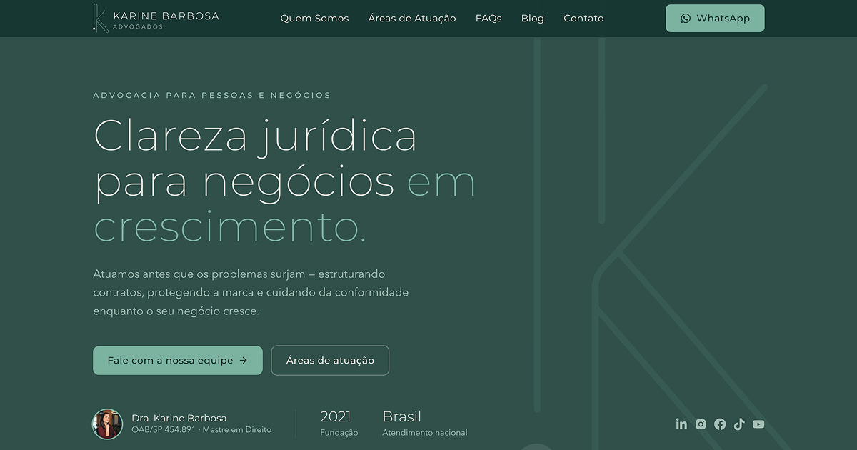 Karine Barbosa Sociedade Individual de Advocacia
